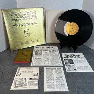 Woody Woodbury Booze Is The Only Answer Club Vinyl Record BITOA B-1 Gold 1960